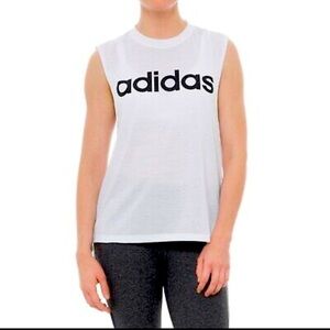 Adidas tank top white t-shirt
